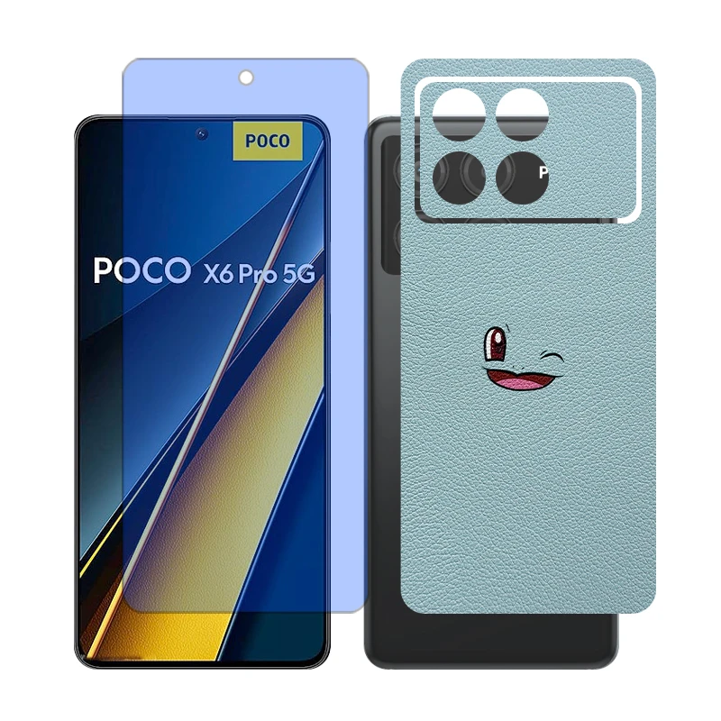 محافظ صفحه نمایش بلو کات گلس مدل Together مناسب برای گوشی موبایل شیائومی Poco X6 Pro به همراه برچسب پوششی پشت گوشی