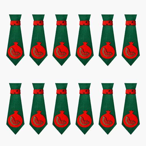 کراوات مردانه مدل یلدایی کد F22 بسته 12 عددی