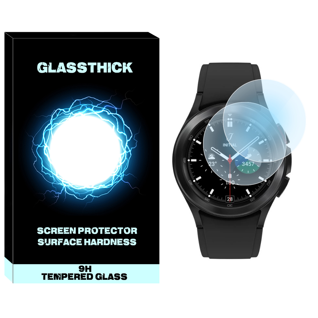 محافظ صفحه نمایش نانو گلستیگ مدل NGL مناسب برای ساعت هوشمند سامسونگ Galaxy Watch 4 Classic 46mm بسته دو عددی