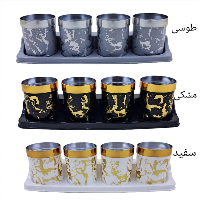 ست جا ادویه 5 پارچه رزمن مدل برکه