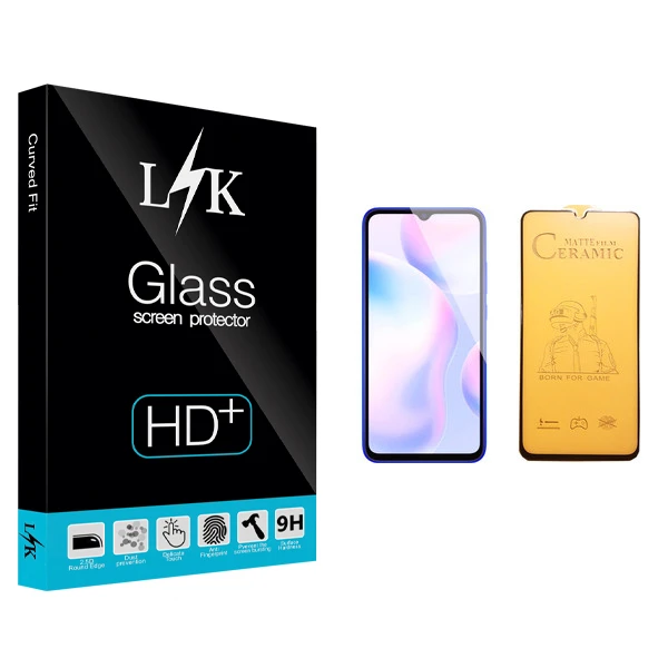 محافظ صفحه نمایش سرامیکی ال کی مدل +LITE مناسب برای گوشی موبایل شیائومی Redmi 9A