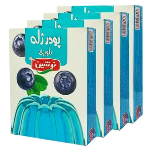 پودر ژله بلوبری نوشین - 100 گرم مجموعه 4 عددی 