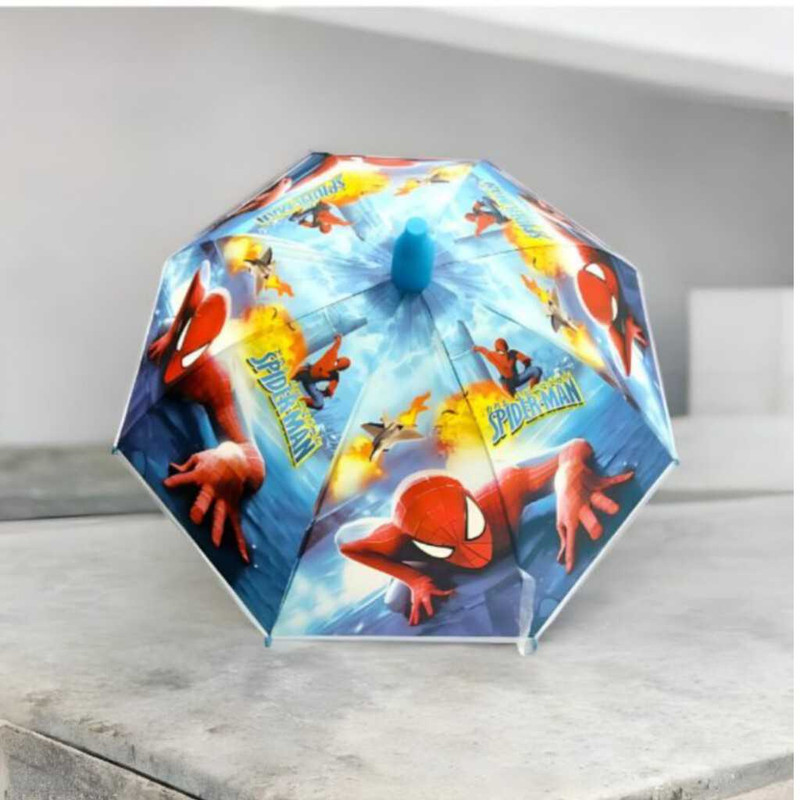 چتر بچگانه 8 پره مدل Spiderman  قطر 77 سانتی‌متر