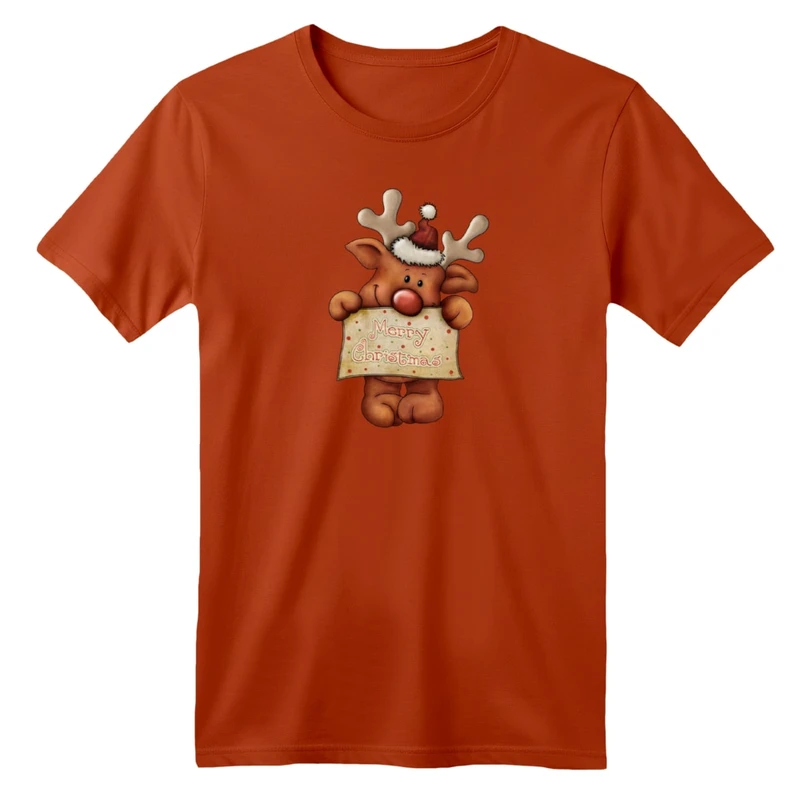 تی شرت آستین کوتاه بچگانه مدل کریسمسی کد 014  