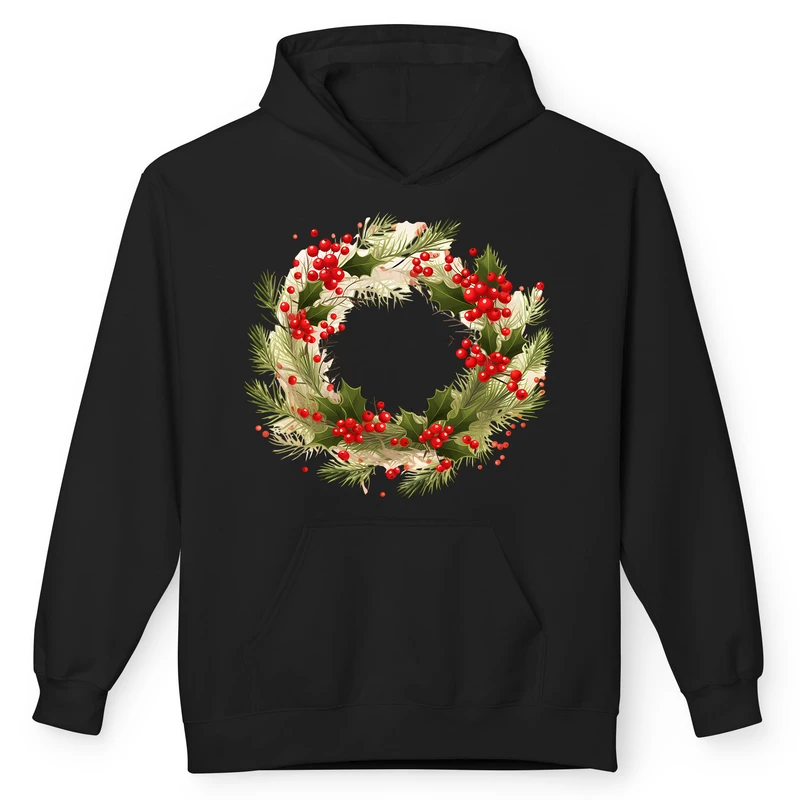 هودی زنانه پاد آفرین مدل کریسمس کد 61 طرح گل