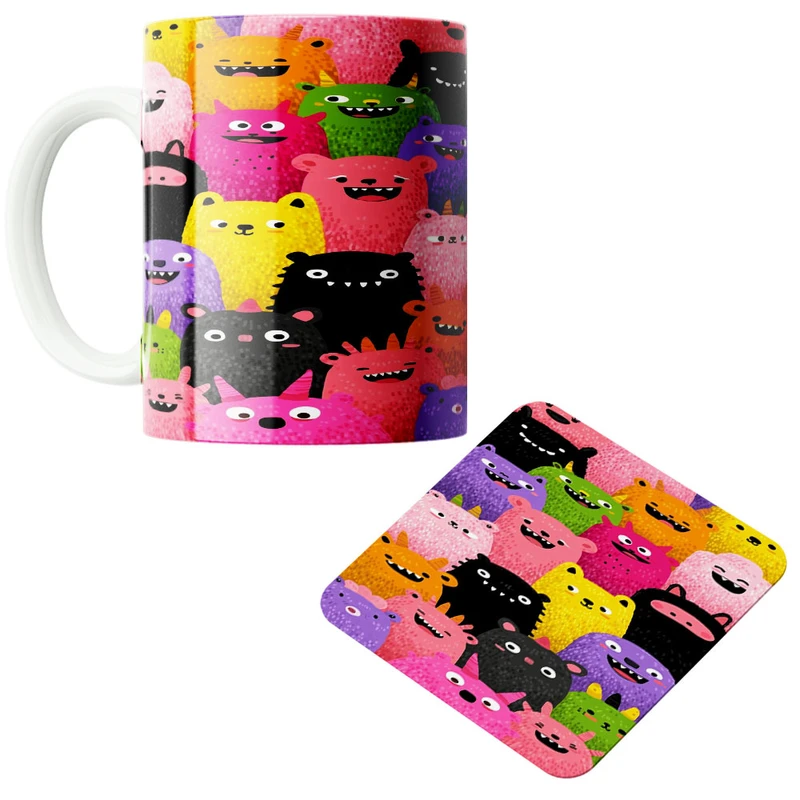 ماگ پادآفرین مدل کاراکتر کد 339به همراه زیر لیوانی 