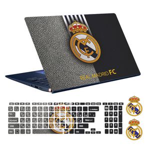 نقد و بررسی استیکر لپ تاپ توییجین و موییجین طرح Real Madrid کد 02 مناسب برای لپ تاپ 15.6 اینچ به همراه برچسب حروف فارسی کیبورد توسط خریداران