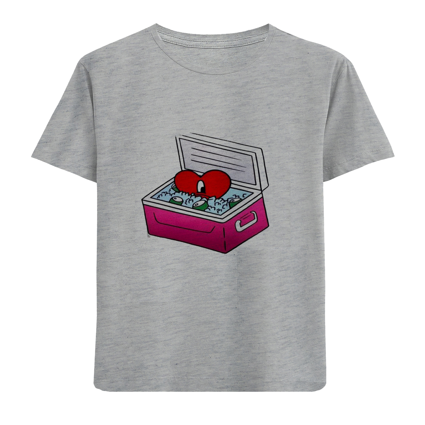 تی شرت آستین کوتاه دخترانه مدل جعبه D288