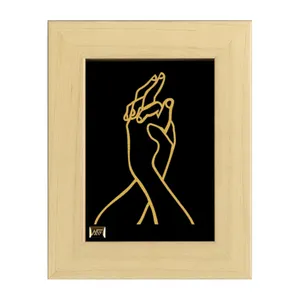 تابلو طلا کوب مارک گلد طرح مینیمال 6 TF082 