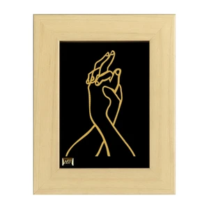 تابلو طلا کوب مارک گلد طرح مینیمال 6 tf082