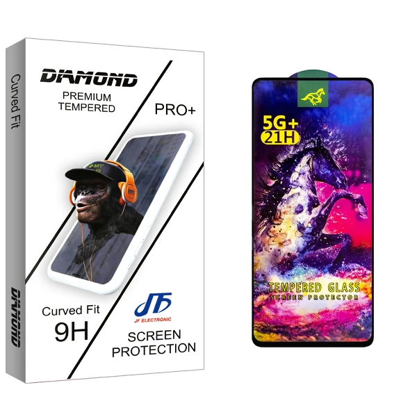 محافظ صفحه نمایش شیشه ای جی اف مدل Diamond HORSE مناسب برای گوشی موبایل سامسونگ Galaxy A51