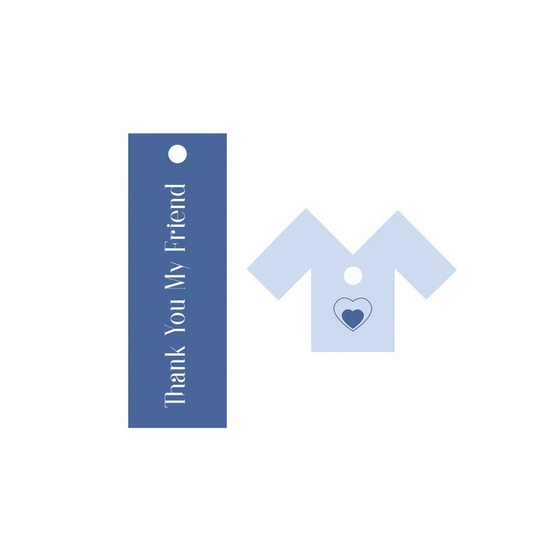 آویز تزیینی مدل دو تکه پوشاک بسته ۲۰ عددی