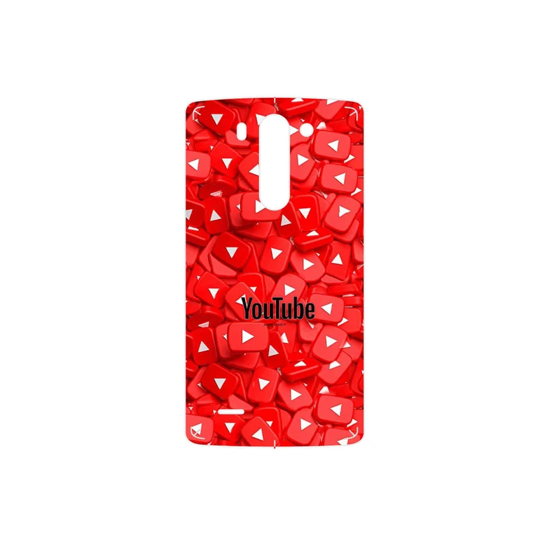 برچسب پوششی ماهوت مدل Youtube مناسب برای گوشی موبایل ال جی G3 Beat
