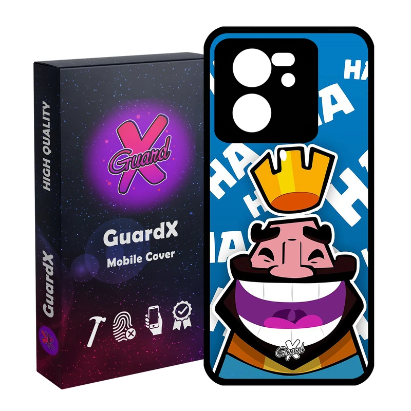 کاور گارد ایکس طرح Clash Royale مدل Glass10036 مناسب برای گوشی موبایل شیائومی 13T/13T Pro/Redmi K60 Ultra