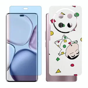 Glass Together model matte anti bluescreen protector suitable for Honor X9c mobile phone with back cover sticker