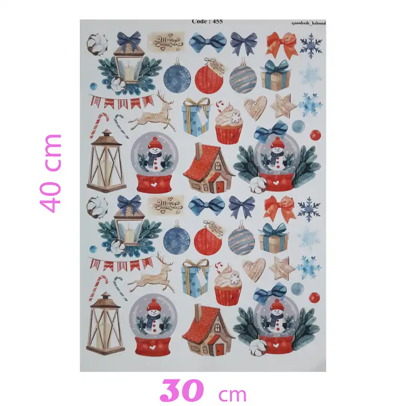 برچسب ترنسفر مدل حباب ادم برفی