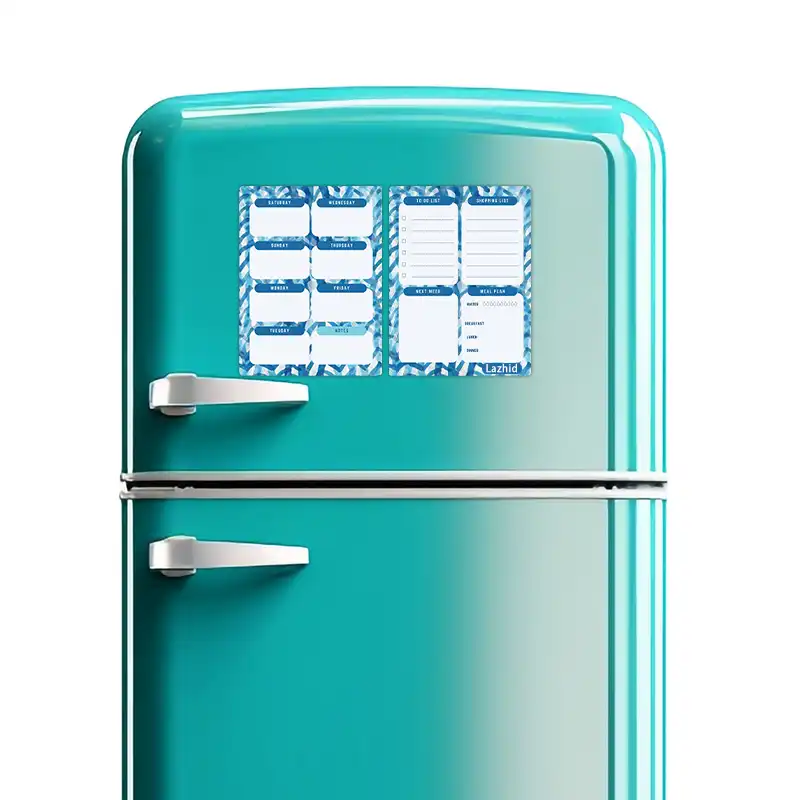 تخته وایت برد لاژید مدل برنامه ریزی سایز 14x18 سانتی متر مجموعه 2 عددی