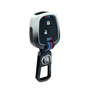 کاور ریموت و سوئیچ خودرو کالانیکس مدل COV-206WH-10617 طرح فلزی مناسب برای پژو 206