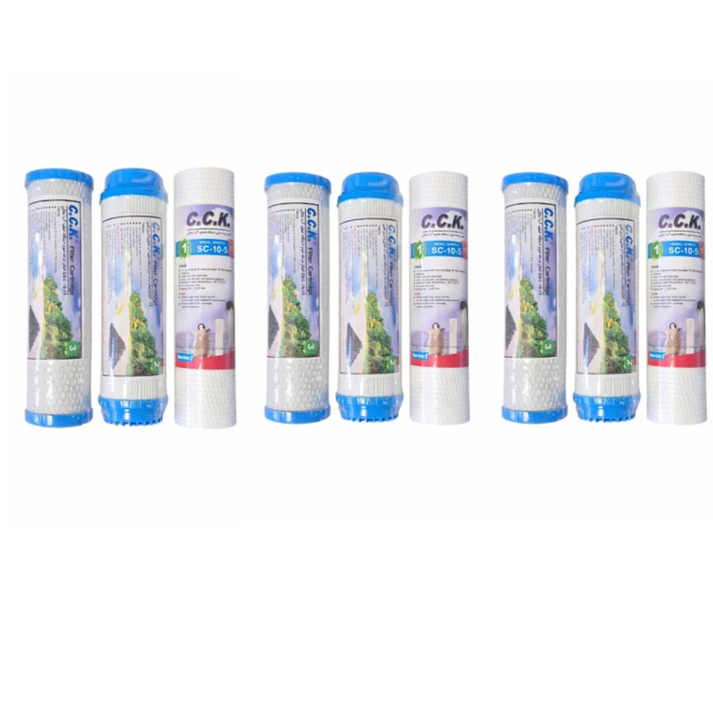 فیلتر دستگاه تصفیه آب خانگی سی سی کا مدل RO-09 مجموعه 9 عددی
