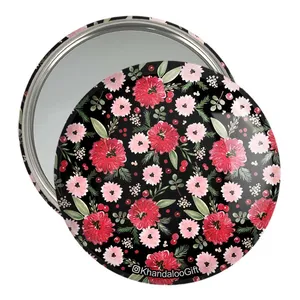 آینه جیبی خندالو مدل گل  کد 5443