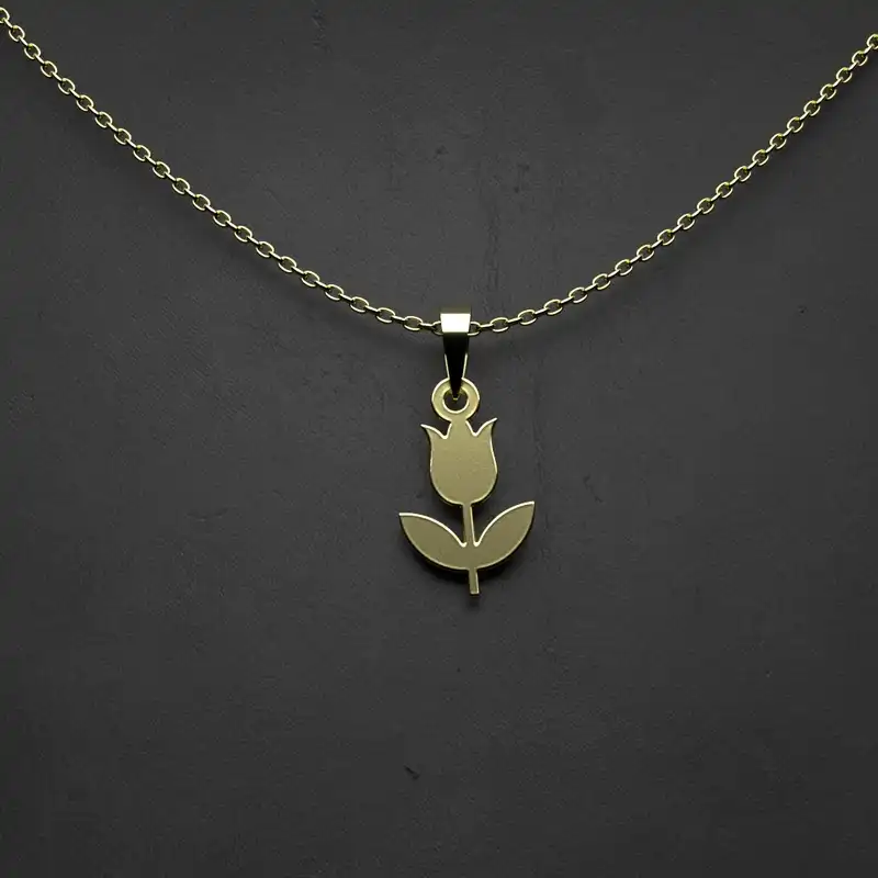 گردنبند طلا 18 عیار زنانه مدوپد مدل اشک کد CA10472