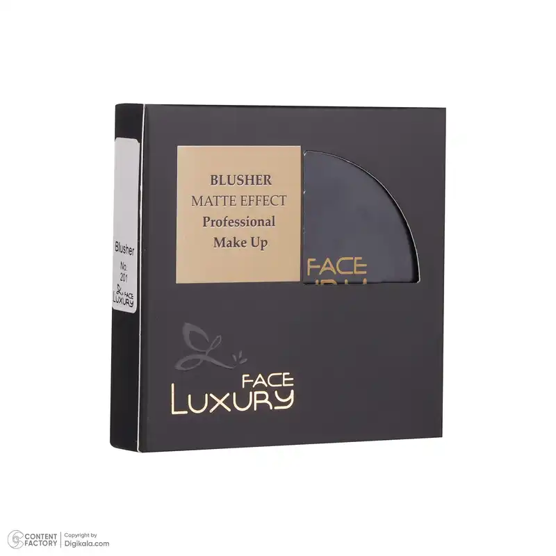 رژگونه لاکچری فیس مدل مات مخملی شماره 201