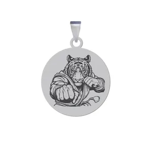 آویز گردنبند زنانه و مردانه هایکا مدل ببر رزمی کار کد ja.h 168