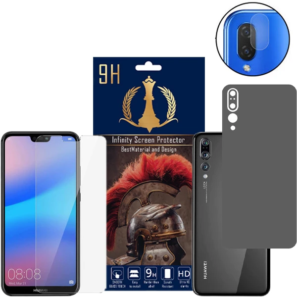 برچسب پوششی اینفینیتی مدل PRO MAX مناسب برای گوشی موبایل هوآوی P20 PRO به همراه محافظ صفحه نمایش و محافظ لنز دوربین
