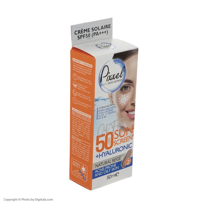 کرم ضد آفتاب پیکسل مدل Natural BEIGE حجم 50 میلی لیتر کرم ضد آفتاب پیکسل مدل Natural BEIGE حجم 50 میلی لیتر