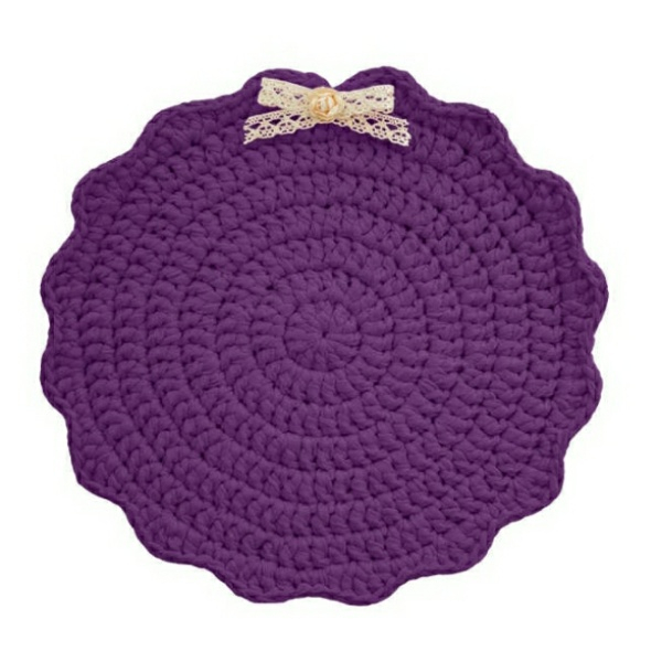 زیربشقابی بافتنی کد ۸۰۰