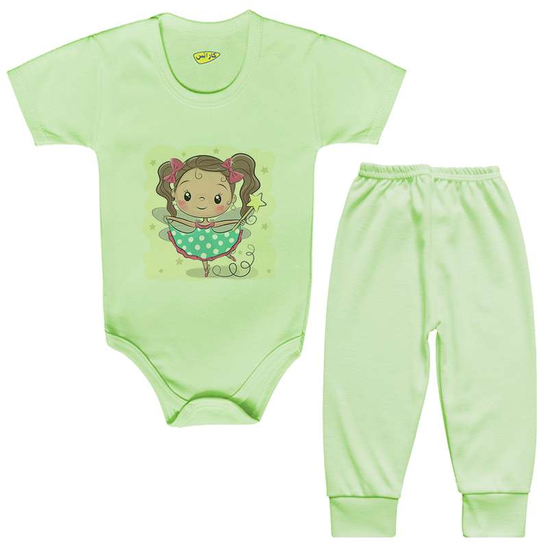 ست بادی و شلوار نوزادی کارانس مدل BSTG-3137