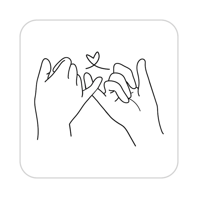 زیر لیوانی کاکتی طرح عاشقانه مدل mp39830