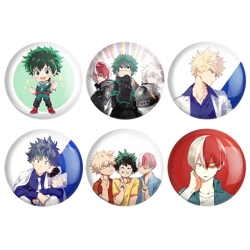 مگنت خندالو مدل انیمه آکادمی قهرمان من کد 341A مجموعه 6 عددی