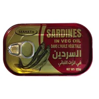 کنسرو ماهی ساردین در روغن گیاهی سی هات - 125 گرم