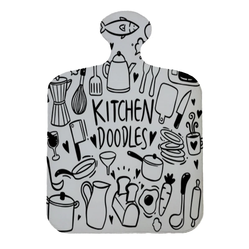 پادری مدل تخته گوشت طرح kitchen کد 8082 سایز 110×80 سانتی متر