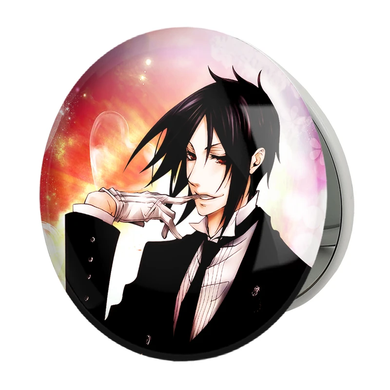 آینه جیبی خندالو طرح سباستین انیمه خادم سیاه Black Butler مدل تاشو کد 16332 