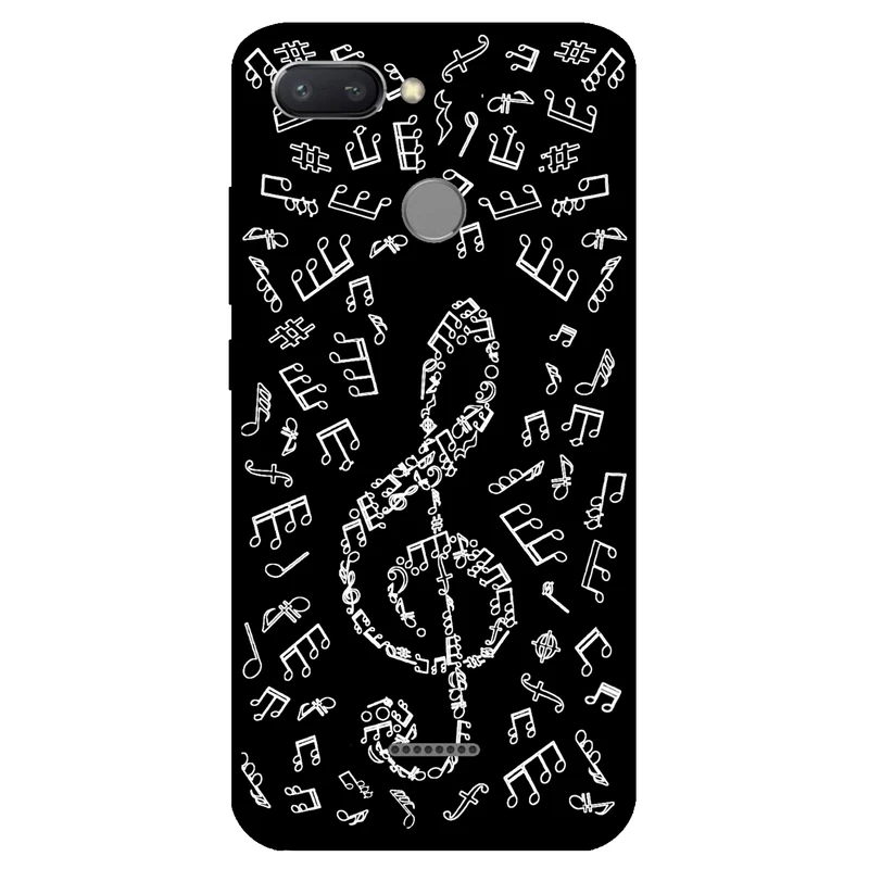 کاور مگافون طرح نوت موسیقی مدل 1370 مناسب برای گوشی موبایل شیائومی Redmi 6 