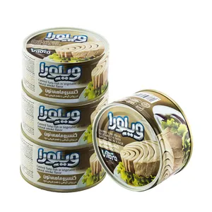 کنسرو ماهی تن ویلورا در روغن گیاهی با طعم طبیعی دود - 180 گرم بسته 4 عددی