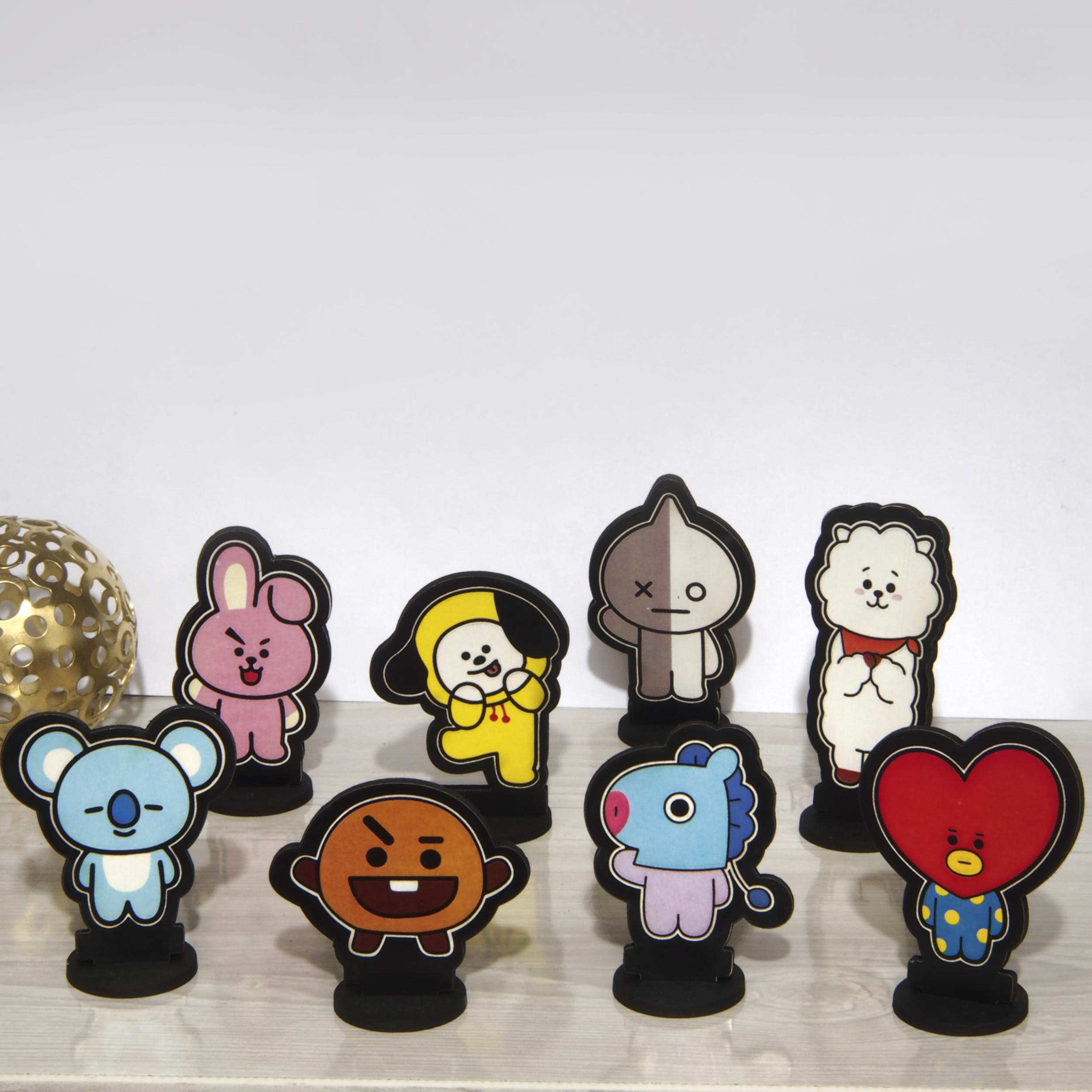 استند رومیزی تزیینی طرحbt21 مجموعه 8عددی