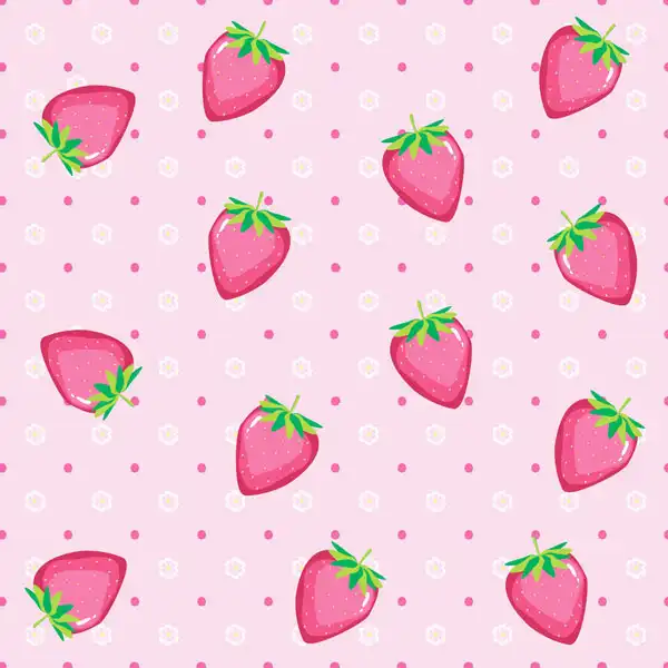 چرم مصنوعی طرح توت فرنگی مدل FLA210819