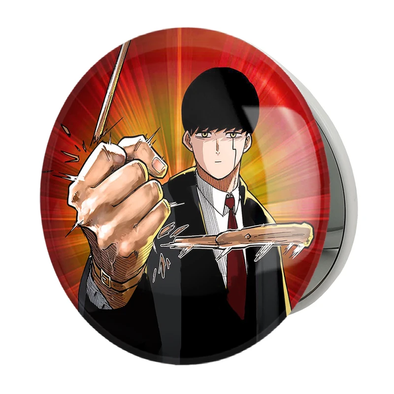 آینه جیبی خندالو طرح انیمه ماشیل جادو و ماهیچه مدل تاشو کد 27563 