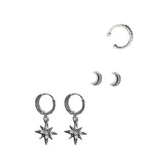 پیرسینگ گوش زنانه اکسسورایز مدل AE1221-009 مجموعه 5 عددی