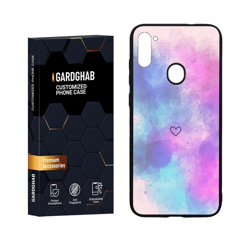  کاور گارد قاب مدل پشت گلس دخترانه مناسب برای گوشی موبایل سامسونگ Galaxy A11 / M11