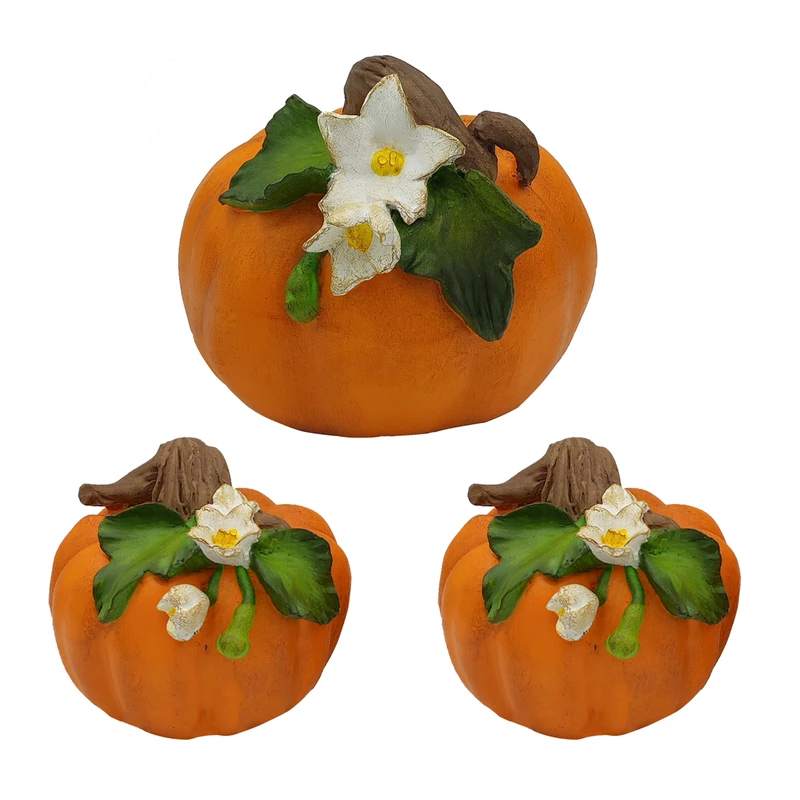 دکوری کدو مدل گل نرگس کد mk748 مجموعه 3 عددی