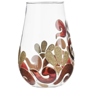 گلدان شیشه ای طرح ترمه