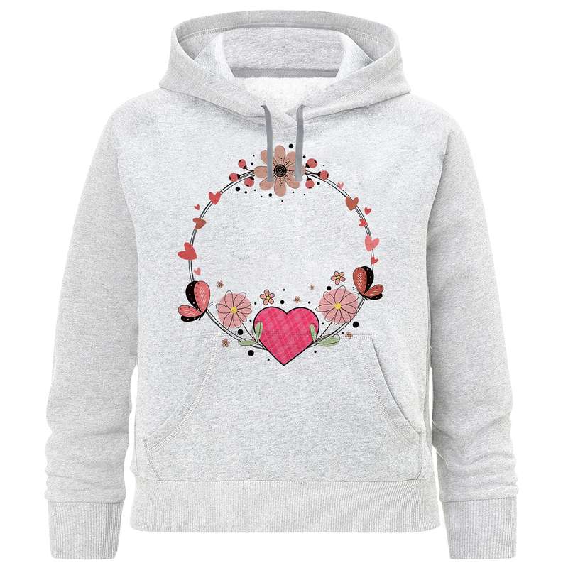 هودی دخترانه مدل حلقه قلب F912