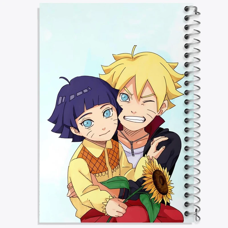 دفتر نت موسیقی 50 برگ خندالو مدل بوروتو و هیماواری اوزوماکی انیمه بوروتو Boruto کد 13137