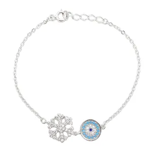 دستبند نقره زنانه کد DG32