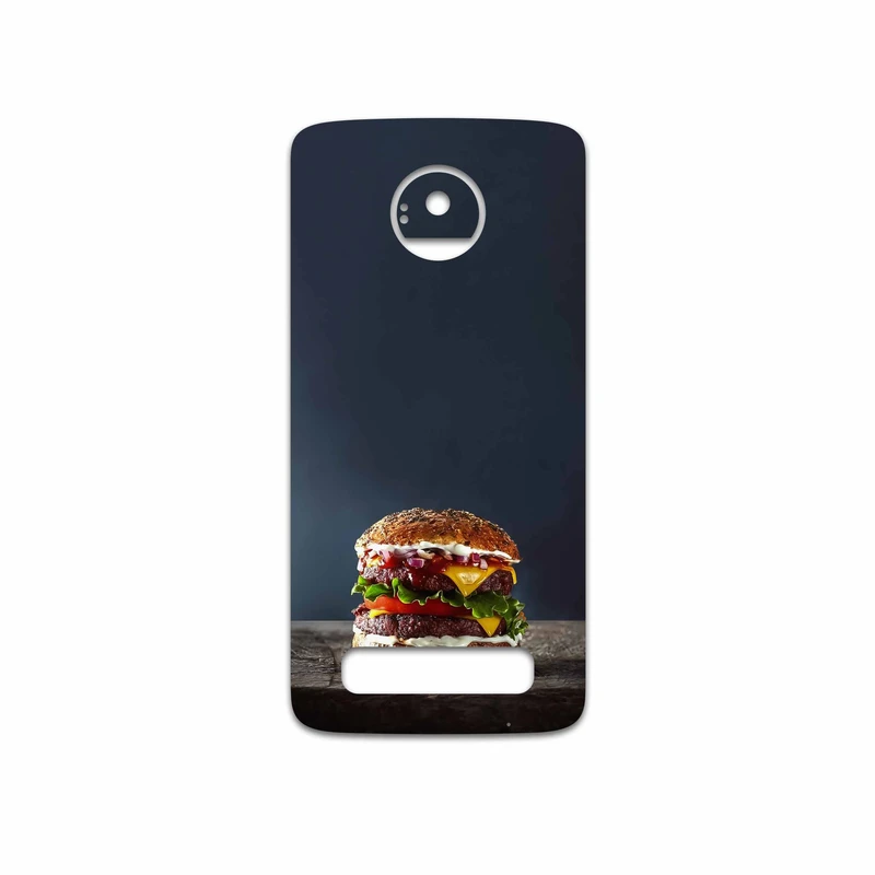 برچسب پوششی ماهوت مدل Hamburger مناسب برای گوشی موبایل موتورولا Moto Z Play