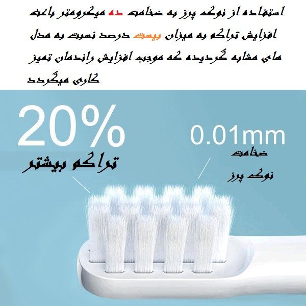 سری یدک مسواک برقی میجیا مدل MBS302 بسته 3 عددی -  - 4